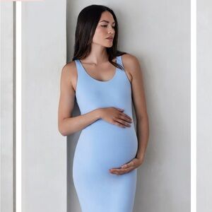 Bumpsuit baby blue maternity dress - new, unworn, tags on, size medium